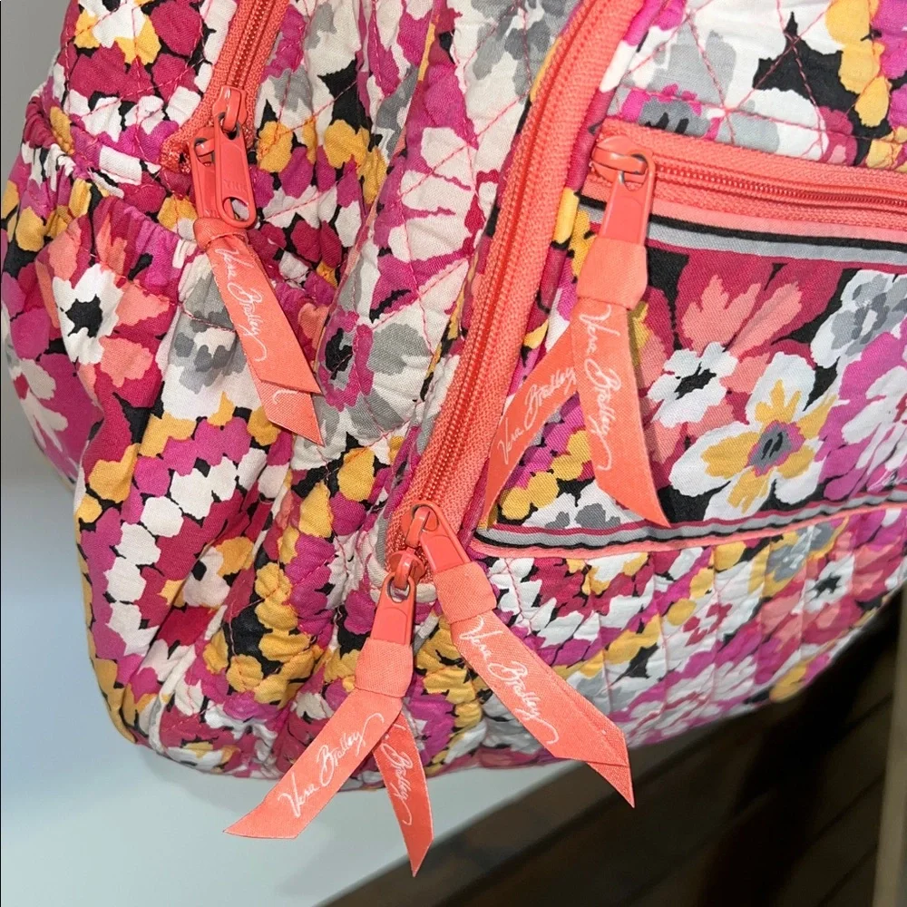 Vera Bradley Floral Quilted Pink Backpack- OS‎